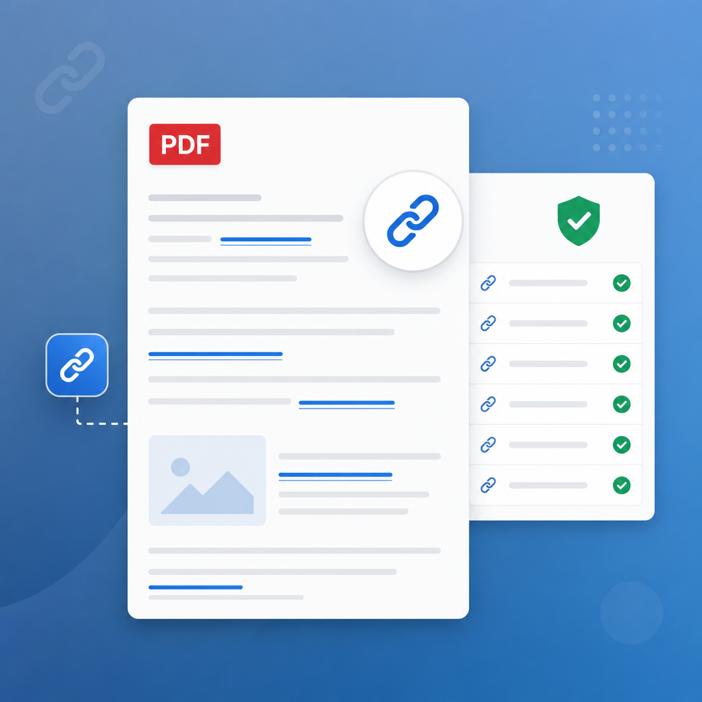Screenshot of the free PDF Link Editor tool on ToolSphere